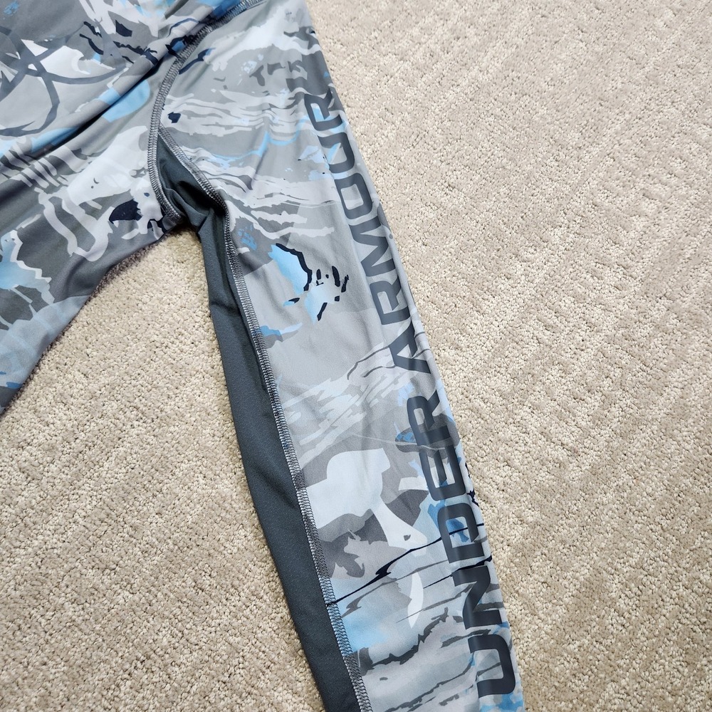 Under Armour Hoodie Men Medium Lightweight Iso Chill Shorebreak Camo Fishing UPF - Picture 4 of 10